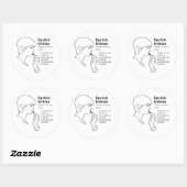 LIPSTICK LESBIENE RONDE STICKER (Vel)