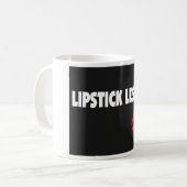 Lipstick Lesbische (homoseksuele) cadeautjes Koffiemok (Voorkant links)