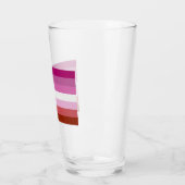 Lipstick Lesbische Pride Kleuren - Glas (Links)