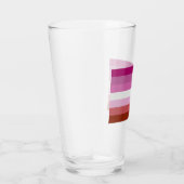Lipstick Lesbische Pride Kleuren - Glas (Rechts)