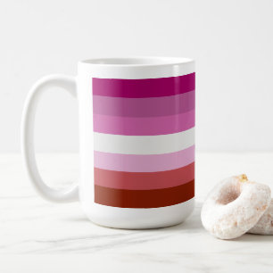 Lipstick Lesbische Pride Kleuren - Koffiemok