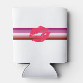 Lipstick Lesbische Pride Vlag Blikjeskoeler (Achterkant)
