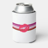 Lipstick Lesbische Pride Vlag Blikjeskoeler (Blikje Achterkant)