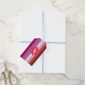 Lipstick Lesbische Pride Vlag Cadeaulabel (Met Touw)