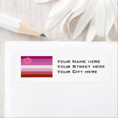 Lipstick Lesbische Pride Vlag Etiket (Insitu)
