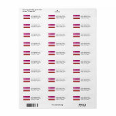 Lipstick Lesbische Pride Vlag Etiket (Full Sheet)