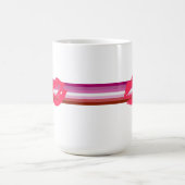 Lipstick Lesbische Pride Vlag Koffiemok (Center)