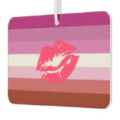 Lipstick Lesbische Pride Vlag Luchtverfrisser (Links)