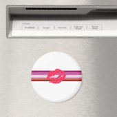 Lipstick Lesbische Pride Vlag Magneet (Insitu (Vaatwasser))
