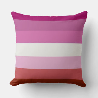 Lipstick lesbische pride vlag ontwerp kussen
