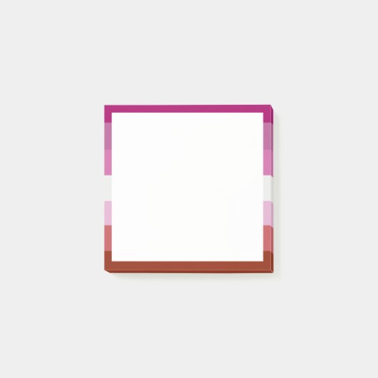 Lipstick Lesbische Pride Vlag Post-it® Notes (Voorkant)