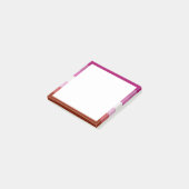 Lipstick Lesbische Pride Vlag Post-it® Notes (Schuin)