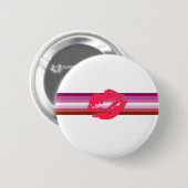 Lipstick Lesbische Pride Vlag Ronde Button 5,7 Cm (Voorkant /achterkant)