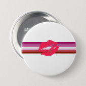 Lipstick Lesbische Pride Vlag Ronde Button 7,6 Cm (Voorkant /achterkant)