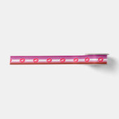 Lipstick Lesbische Pride Vlag Satijnen Lint (Voorkant)