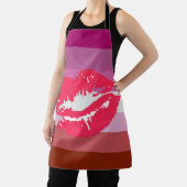 Lipstick Lesbische Pride Vlag Schort (Insitu)