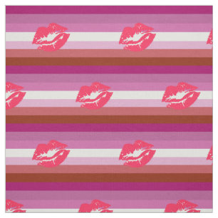 Lipstick Lesbische Pride Vlag Stof