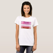 Lipstick Lesbische Pride Vlag T-shirt (Voorkant volledig)