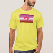 Lipstick Lesbische Pride Vlag T-shirt (Voorkant)