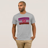 Lipstick Lesbische Pride Vlag T-shirt (Voorkant volledig)