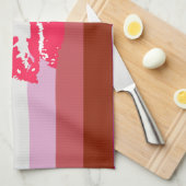 Lipstick Lesbische Pride Vlag Theedoek (Quarter Fold)