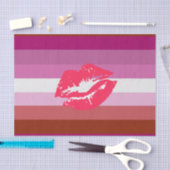 Lipstick Lesbische Pride Vlag Tissuepapier (Craft)