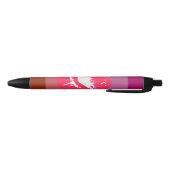 Lipstick Lesbische Pride Vlag Zwarte Inkt Pen (Bodem)