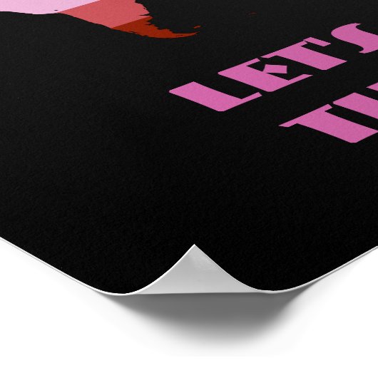 Lipstick lesbische pride wereldkaart poster (Hoek)