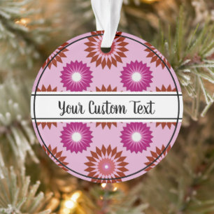 Lipstick lesbische trots roze bloem patroon orname ornament