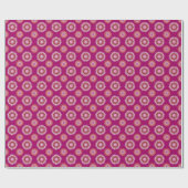 Lipstick lesbische trotskleuren / roze bloem cadeaupapier (Vlak)