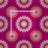 Lipstick lesbische trotskleuren /roze bloempatroon stof (Delen)