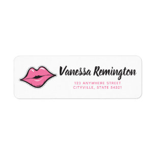 Lipstick Leverancier Pink Kiss Retouradres Etiket