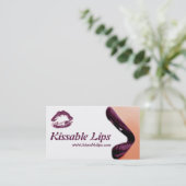 Lipstick Lips Makeup Visitekaartje b (Staand voorkant)