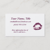 Lipstick Lips Makeup Visitekaartje b (Achterkant)