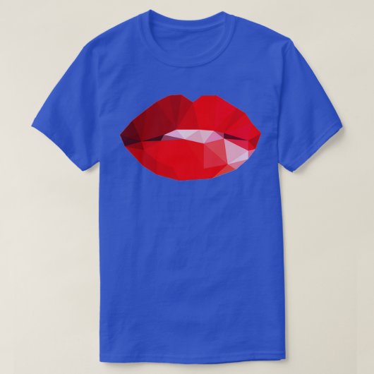 Lipstick lips t-shirt (Design voorkant)