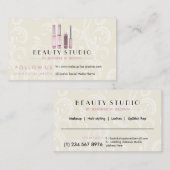 Lipstick make-up swirl schoonheid visitekaartje (Voorkant / Achterkant)