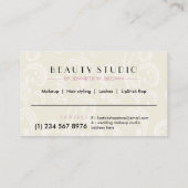 Lipstick make-up swirl schoonheid visitekaartje (Achterkant)