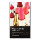 Lipstick | Make-upkunstenaar Magnetisch Visitekaartje (Voorkant Verticaal)
