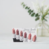 Lipstick Makeup artiest visitekaartje (Staand voorkant)