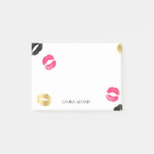 Lipstick Marks | Aangepaste naam Post-it® Notes (Voorkant)