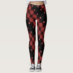 Lipstick Moon Love Hot Yoga Abstract Leggings