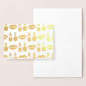 Lipstick Nail Poolse Makeup Artist Beauty Mode Folie Kaarten (Display)