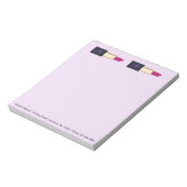 Lipstick-Notitieblok Notitieblok (Linkerzijde)