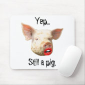 Lipstick op een varken muismat (Met muis)