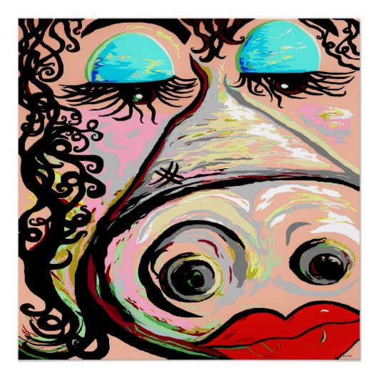 Lipstick op een varken. poster (Voorkant)