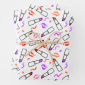Lipstick Patroon Inpakpapier Vel (In situ)