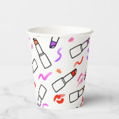 Lipstick Patroon Papieren Bekers (Achterkant)