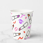 Lipstick Patroon Papieren Bekers (Rechts)
