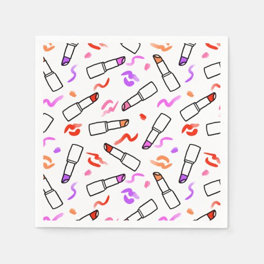 Lipstick Patroon Servet (Voorkant)