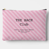 Lipstick Pink Striped Bridesmaid Bachelorette Etui (Voorkant)